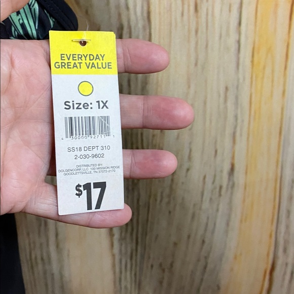 Bobbie Brooks NWT Floral Print One-Piece Swimsuit Padded Bra Adjustable Straps - Picture 2 of 6